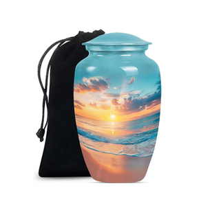 Wholesale Metal Cremation Urns for Adult Human <b>Ashes</b> Modern Design Funeral Supplies Casket Memorial <b>Keepsake</b> - Product Image 1