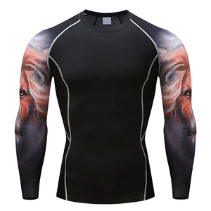 Custom Logo <b>Mens</b> Uv Sun Long Sleeve Diving Suits <b>Compression</b> Adults' Quick Dry <b>Compression</b> <b>Shirts</b> - Product Image 4