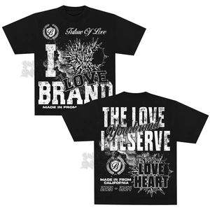 เสื้อยืดฮิปฮอปสไตล์ฮาราจูกุแขนสั้นพอดีตัวลำลองพิมพ์ลาย Y2k สไตล์ย้อนยุคออกแบบได้ตามต้องการ - Product Image 6