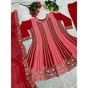 Top de diseñador para mujer Plazzo Dupatta Set con trabajo manual de piedra - Product Image 2