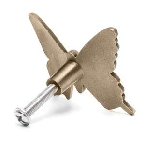 ลูกบิดตู้โลหะผสมรูปผีเสื้อสไตล์วินเทจ ที่จับลิ้นชักลายผีเสื้อสำหรับตกแต่งตู้เสื้อผ้า ตู้เก็บของ ตู้ลิ้นชัก - Product Image 5