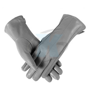 Gants de sécurité en cuir souple pour hommes, en tissu respirant et léger, à doigts entiers - Product Image 3