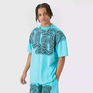 Camiseta de Manga Corta para Hombre, Unisex, de Alta Calidad, 100% Algodón, Estampada, Talla Grande, Precio de Fábrica, Venta al Por Mayor - Product Image 1