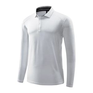 Jersey de 240gsm para hombre, 100% algodón suave para camisas, logotipo personalizado bordado, elegante, informal, manga larga, anticontracción, OEM, venta al por mayor - Product Image 4