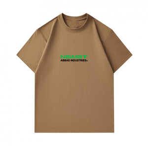 ไนมัต อบบาส อินดัสทรีส์เสื้อยืดคอกลมแขนสั้นสีเข้มสำหรับผู้ชายทรงปกติพิมพ์ลายตัวอักษรสไตล์ลำลอง - Product Image 4
