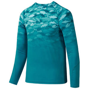 Camiseta Sublimada de Alto Rendimiento para Pesca, Diseño Personalizado, Tallas Grandes, MOQ Bajo, Spandex/Poliéster Transpirable - Product Image 1