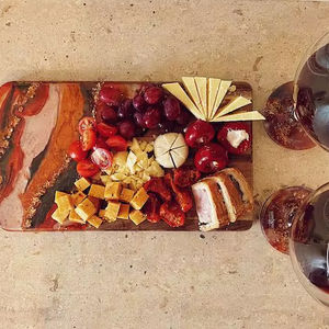 Golden Luxe Handmade Resin Chopping <b>Block</b> 1.3cm Thick Rectangle <b>Shape</b> Easy to Clean & Non-Toxic Dishwasher Safe Knife-Friendly - Product Image 1