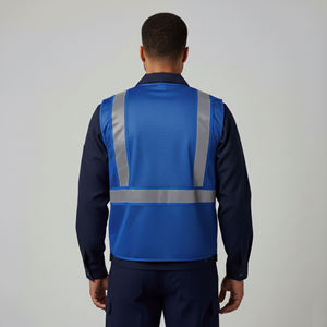 Gilet de sécurité industriel réfléchissant avec poches multifonctionnelles pour les chantiers de construction - Product Image 2