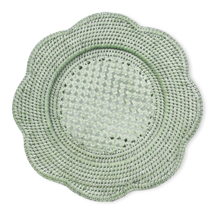 Wedding table decor supplies green rattan charger plates woven chargers cheap cost <b>placemats</b> - Product Image 2