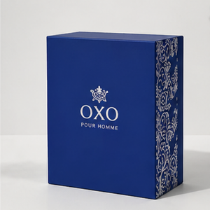 Elegante Caja de Perfume Azul Rey con Tapa Magnética - Product Image 2