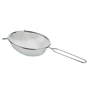 Golden Metal <b>Strainer</b> with Long Handle Durable Kitchen <b>Colander</b> for Tea Straining Food - Product Image 2