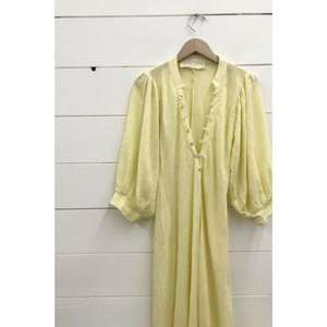 Caftán Largo Informal Estilo Occidental Hecho a Mano para Mujer, Corte Regular, Teñido a Mano, Talla Única, Cintura Natural, Ecológico, Hecho en India - Product Image 3