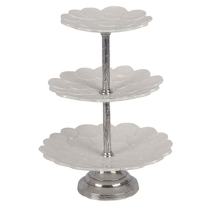 <b>3</b> <b>Tier</b> Stainless Steel <b>Cake</b> <b>Stand</b> Rectangle Shape Reusable Hand Wash Only Dessert Display for Celebrations <b>Cake</b> <b>Stand</b> - Product Image 3