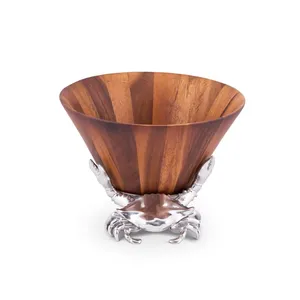 Bol en métal fait main, moderne et luxueux, pour servir les fruits, décoration contemporaine pour la maison, artisanat haut de gamme. - Product Image 1
