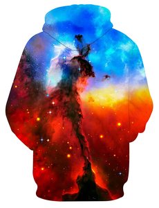 Sweat-shirt à capuche personnalisé en polyester polaire, imprimé par transfert thermique, avec logo frontal, style streetwear décontracté et respirant, vente en gros - Product Image 2