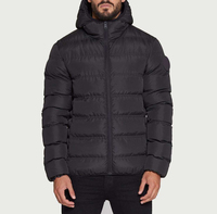 Promotion : Doudoune Homme Tendance Brillante à Capuche Courte et Épaisse, Blouson d'Hiver Matelassé Brillant pour Homme