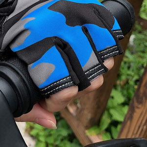 Pro Level Cycling Gloves Silicon Grip Palm Half <b>Finger</b> Mountain <b>Biking</b> Mitts Flexible Fit Road Racing Hand Guards Cycling Gloves - Product Image 6