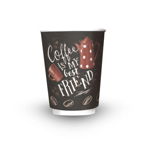 Gobelets en papier à double paroi élégants de 12 oz pour les boissons à emporter au café - Product Image 6