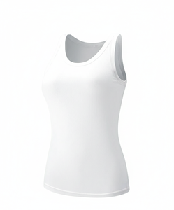 Débardeurs pour femmes prêts à être expédiés en gros – Hauts basiques côtelés en coton à col rond, décontractés et sans manches - Product Image 3