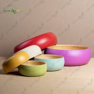 ชามโค้งทรงสวย ทำจากไม้ไผ่ธรรมชาติ 100% เป็นมิตรต่อสิ่งแวดล้อม เหมาะสำหรับใช้ในบ้าน ร้านอาหาร และคาเฟ่ - Product Image 6