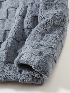Sudadera con Capucha para Mujer, Diseño Geométrico, Forro Polar, Informal, Manga Larga, Color Gris, 100% Poliéster, para Mujer, 2026 - Product Image 4