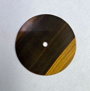 Natural Tiger Eye Gold Flat Cut Watch Dial 31.50 mm 0.6 mm Thickness One Sided Polished Watch <b>Face</b> - Product Image 5