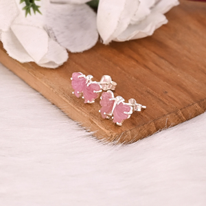 Pendientes de lujo chapados en plata, plata de ley 925, con turmalina natural, pendientes de piedras preciosas, joyería para mujer, regalo para ella. - Product Image 4