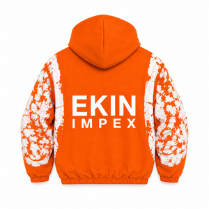 Sudadera con capucha extragrande personalizada con cremallera completa para unisex |   Chaqueta con Capucha de Felpa de Algodón Premium de Secado Rápido para Ropa Urbana |   OEM ODM Marca Privada - Product Image 2
