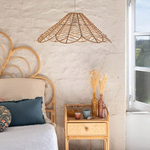 Premium Selection Handwoven Rustic Seagrass <b>Ceiling</b> Lampshade Lightweight Eco-Friendly Sustainable Home <b>Lighting</b> Decoration - Product Image 3