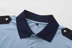 เสื้อเชิ้ตนิรภัยแบบลำลอง ระบายอากาศได้ดี เป็นมิตรกับสิ่งแวดล้อม สีส้มกรมท่า แถบสะท้อนแสง ระดับ 2 สำหรับงานช่าง แขนสั้น - Product Image 2