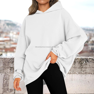 2025 unisexe sweat à capuche Logo personnalisé grande taille hommes pull épais polaire tissu lourd surdimensionné à capuche hommes à capuche - Product Image 3