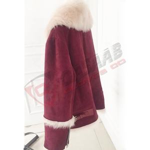 Genuino-piel de cordero algodón transpirable Cuello de piel Mujer invierno nueva llegada señora prendas de vestir exteriores-moda estilos largos abrigo calentado - Product Image 3