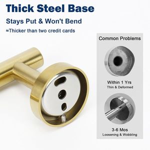 Ganci per Asciugamani in Acciaio Inox SUS 304 Resistenti, Gancio Porta Accappatoio per Bagno, Soggiorno, Hotel, Cucina, Garage - Product Image 4