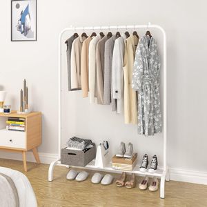 Organizzatore per Indumenti con Capacità di Carico di 15 kg, Appendiabiti Autoportante con Ripiano Inferiore per Dormitorio e Casa, Appendiabiti da Porta - Product Image 5