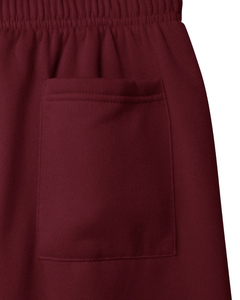 <span class=keywords><strong>Pantaloni</strong></span> Harem in pile <span class=keywords><strong>bordeaux</strong></span> da <span class=keywords><strong>donna</strong></span>, a vita alta, larghi, casual, con tasche e elastico in vita - Product Image 4