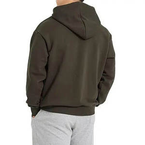 Nouveauté : Sweat à capuche tricoté uni pour homme, coupe classique, 100% coton molletonné, haute qualité, style urbain avec poche, vente en gros - Product Image 2