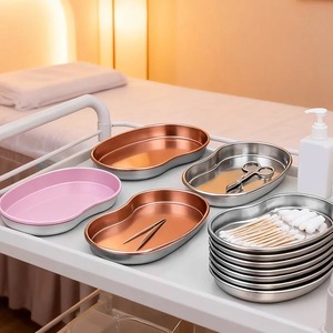 Bandeja Organizadora de Cosméticos en Forma de Riñón, de Acero Inoxidable, para Joyería, Herramientas de Manicura, Exhibición de Cosméticos, Herramienta para Salón de Belleza - Product Image 3