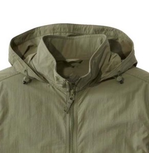 Veste de randonnée softshell pour homme, vert olive, manches longues, fermeture éclair sur le devant, résistante à l'eau, col à revers, coupe classique, pour l'automne - Product Image 2