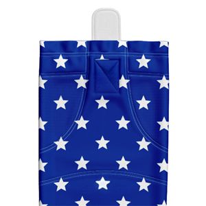 Blue Star Pattern Leg Warmers for Cycling Breathable Spandex Polyester Adult <b>Knee</b> <b>High</b> Regular Style Summer Wear - Product Image 3