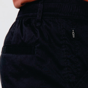 <b>Men</b> Black Straight Fit Casual <b>Trousers</b> <b>Elastic</b> Waist Breathable Spandex Cotton Knitted Side Pockets Spring Wear - Product Image 6