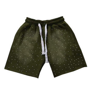 Wholesale Custom Acid Wash Streetwear <b>Shorts</b> Cotton Drawstring Casual Summer Fit Bulk Supply - Product Image 5