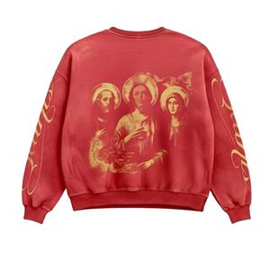 Sudadera de cuello redondo con estampado digital gráfico dorado de invierno de edición limitada-Diseño exclusivo de calidad premium - Product Image 1