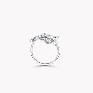 Anillo de Diamantes Cultivados en Laboratorio con Diseño de Mariposa y Jardín - Product Image 2