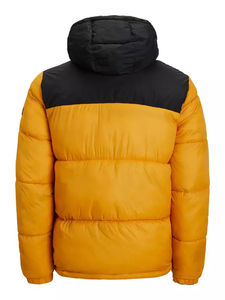 Chaqueta de plumón con capucha para hombre, estilo urbano, estampada, gruesa, fabricada en Pakistán - Product Image 3