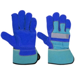 Gants de sécurité robustes de qualité supérieure pour ouvriers du bâtiment, en cuir de vachette renforcé et coton, pour hommes et femmes - Product Image 6