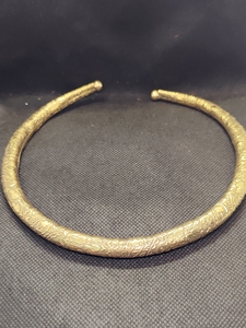 Handcrafted Brass Hasli Choker | Traditional Indian Jewelry - Product Image 3