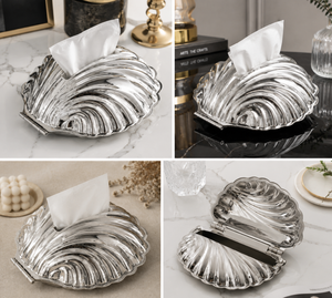 Portapañuelos de Metal de Lujo, Dispensador de Servilletas Decorativo para Mesa, Caja de Almacenamiento de Pañuelos Moderna para Hogar y Oficina - Product Image 5