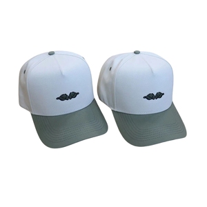 Casquette de baseball structurée à 5 panneaux bicolore, avec logo brodé personnalisé et fermeture arrière ajustable, vente en gros directe usine, Vietnam - Product Image 2
