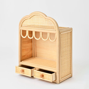 Théâtre de marionnettes ludique pour enfants, théâtres de table en rotin, petits marionnets, scène, jouets inspirés de Montessori - Product Image 2