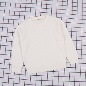 Pull en maille à col rond pour femme CAMPURE, 100% polyester, couleur unie, manches longues, décontracté, hiver, broderie - Product Image 4